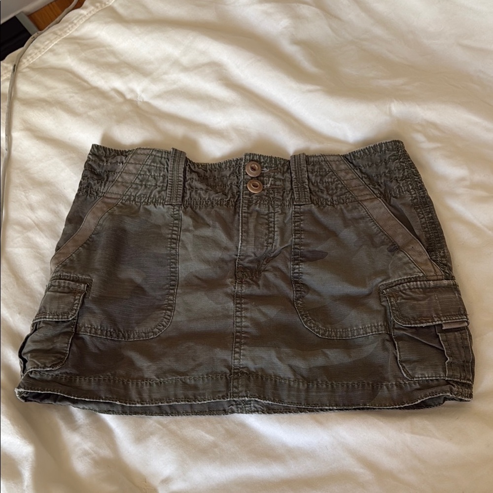 American Eagle Outfitters Camo Cargo Mini Skirt